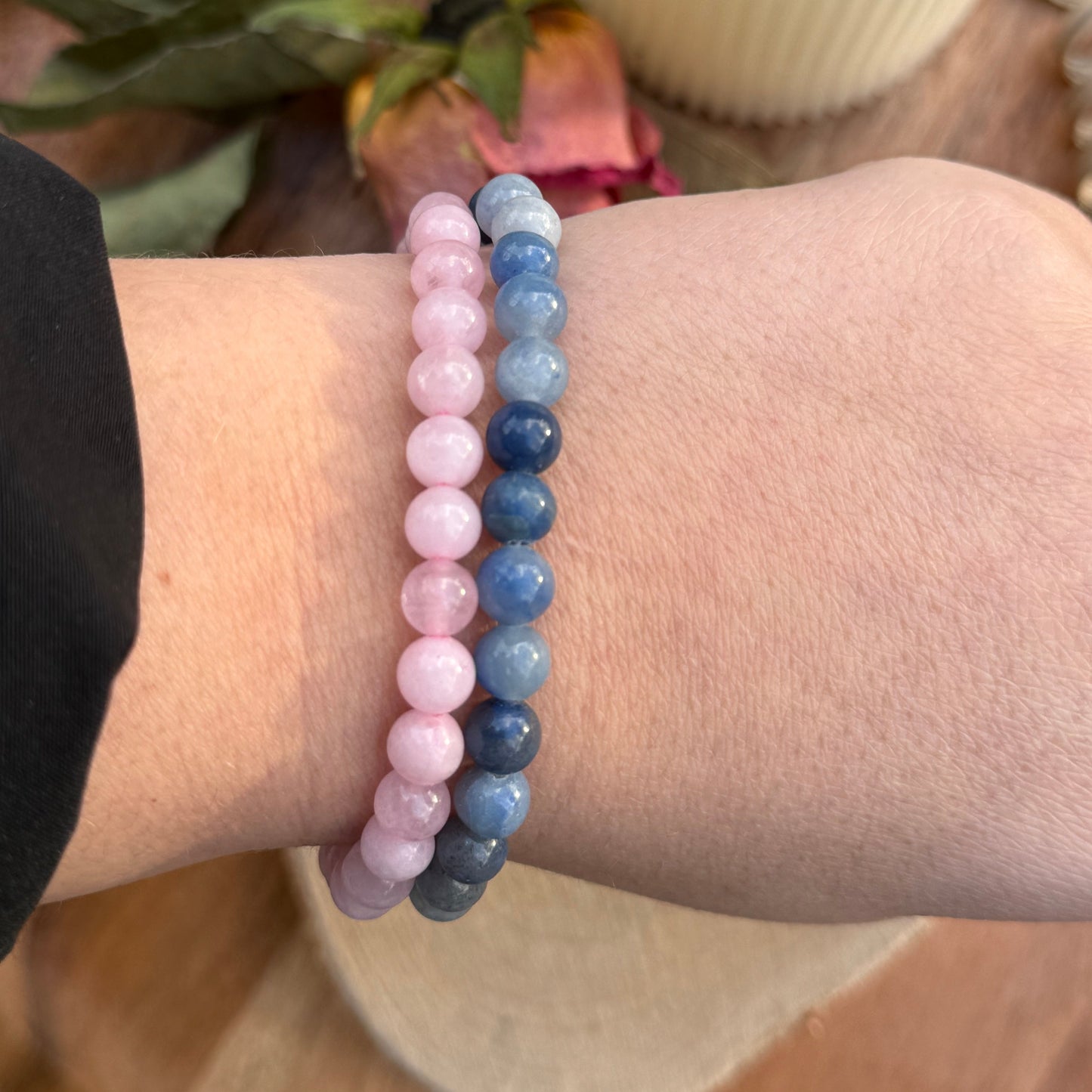 ROSENQUARZ Armband 6mm