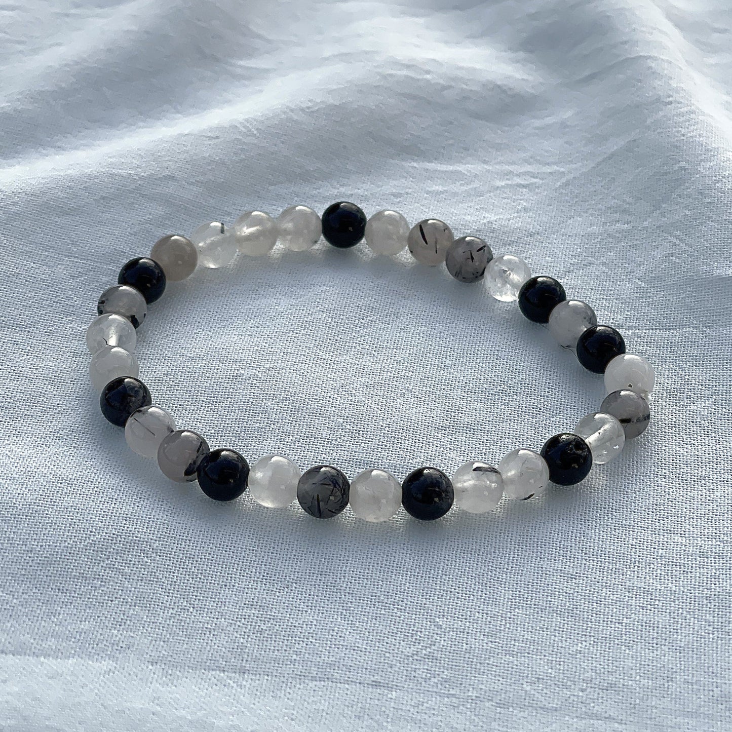 TURMALINQUARZ Armband 6mm