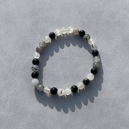 TURMALINQUARZ Armband 6mm