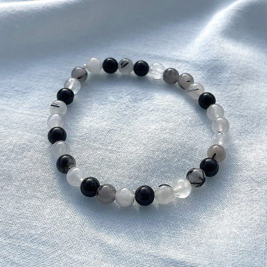 TURMALINQUARZ Armband 6mm