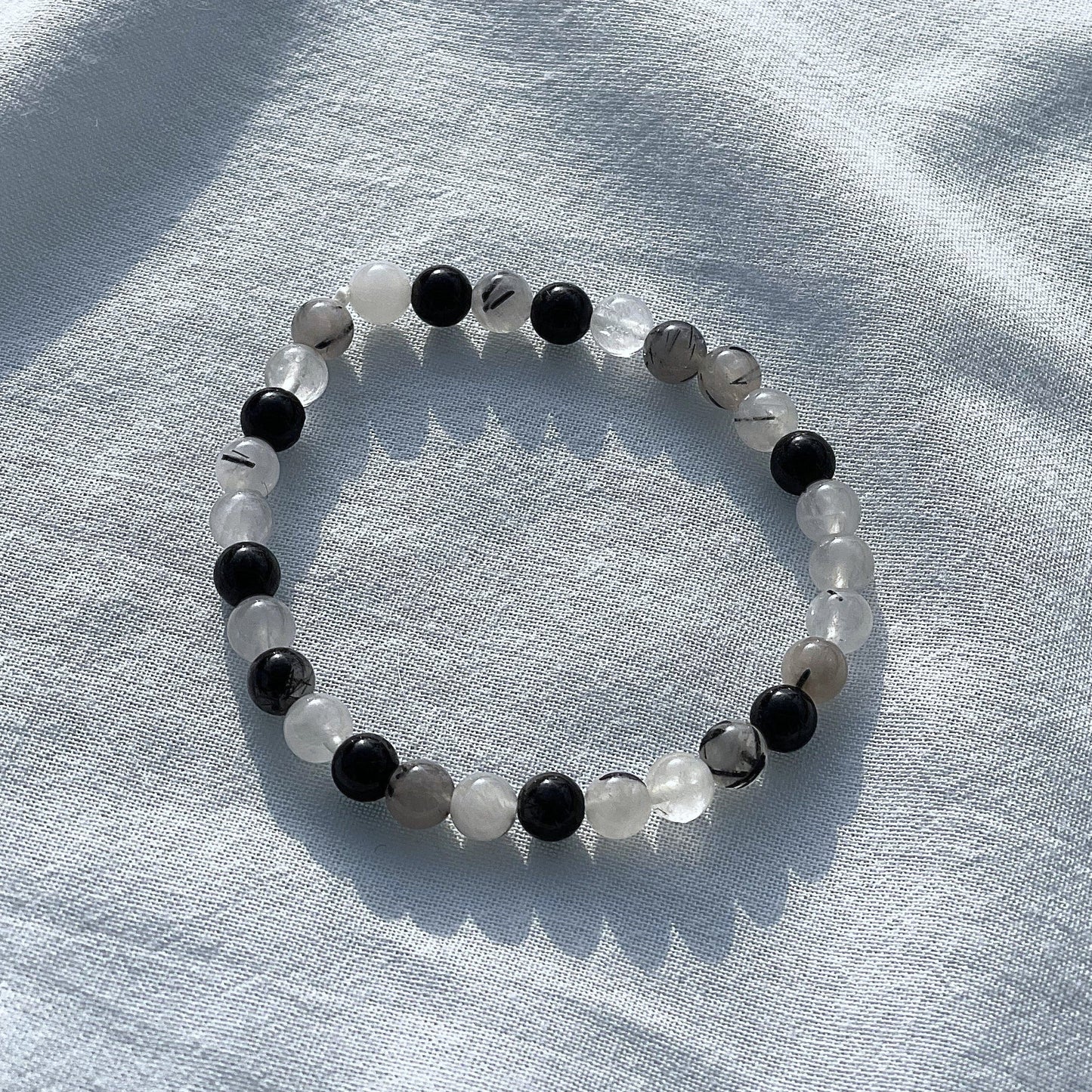 TURMALINQUARZ Armband 6mm