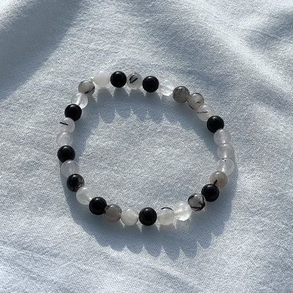 TURMALINQUARZ Armband 6mm