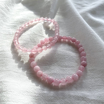 ROSENQUARZ Armband 6mm