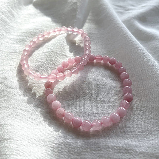 ROSENQUARZ Armband 6mm