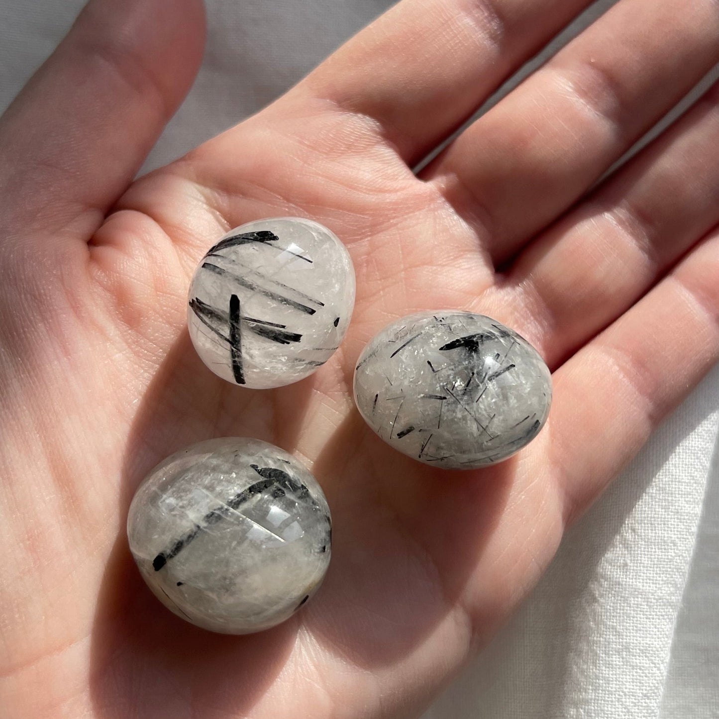 TURMALINQUARZ Trommelstein