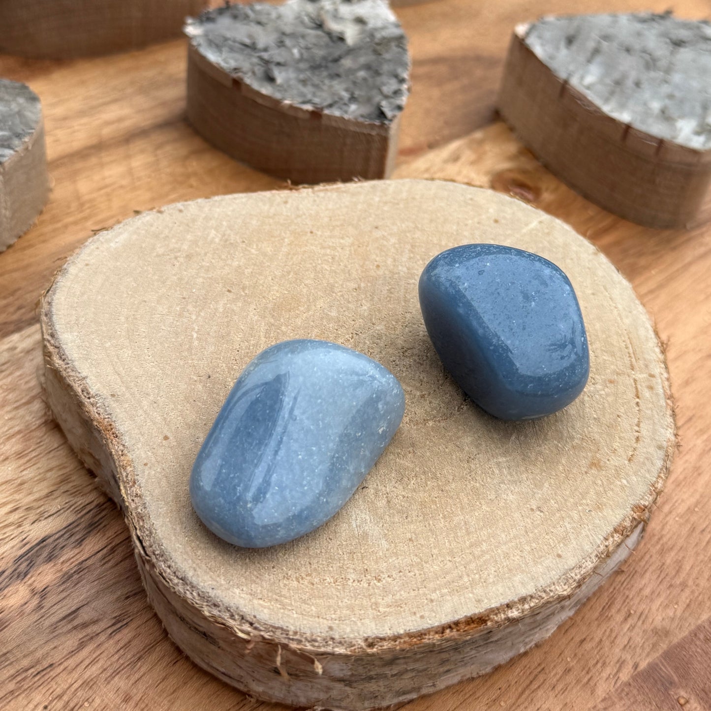 BLAUQUARZ Trommelstein