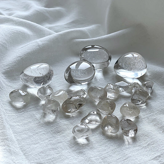 BERGKRISTALL Trommelstein