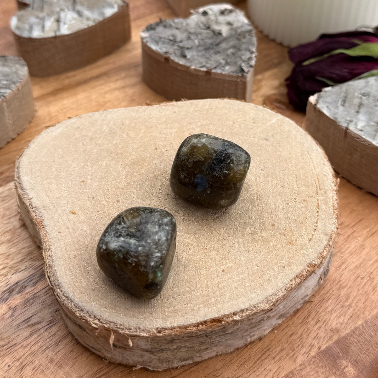 LABRADORIT Trommelstein