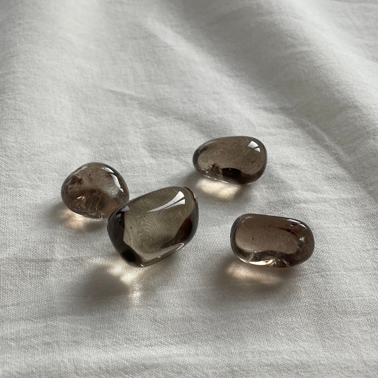 RAUCHQUARZ Trommelstein