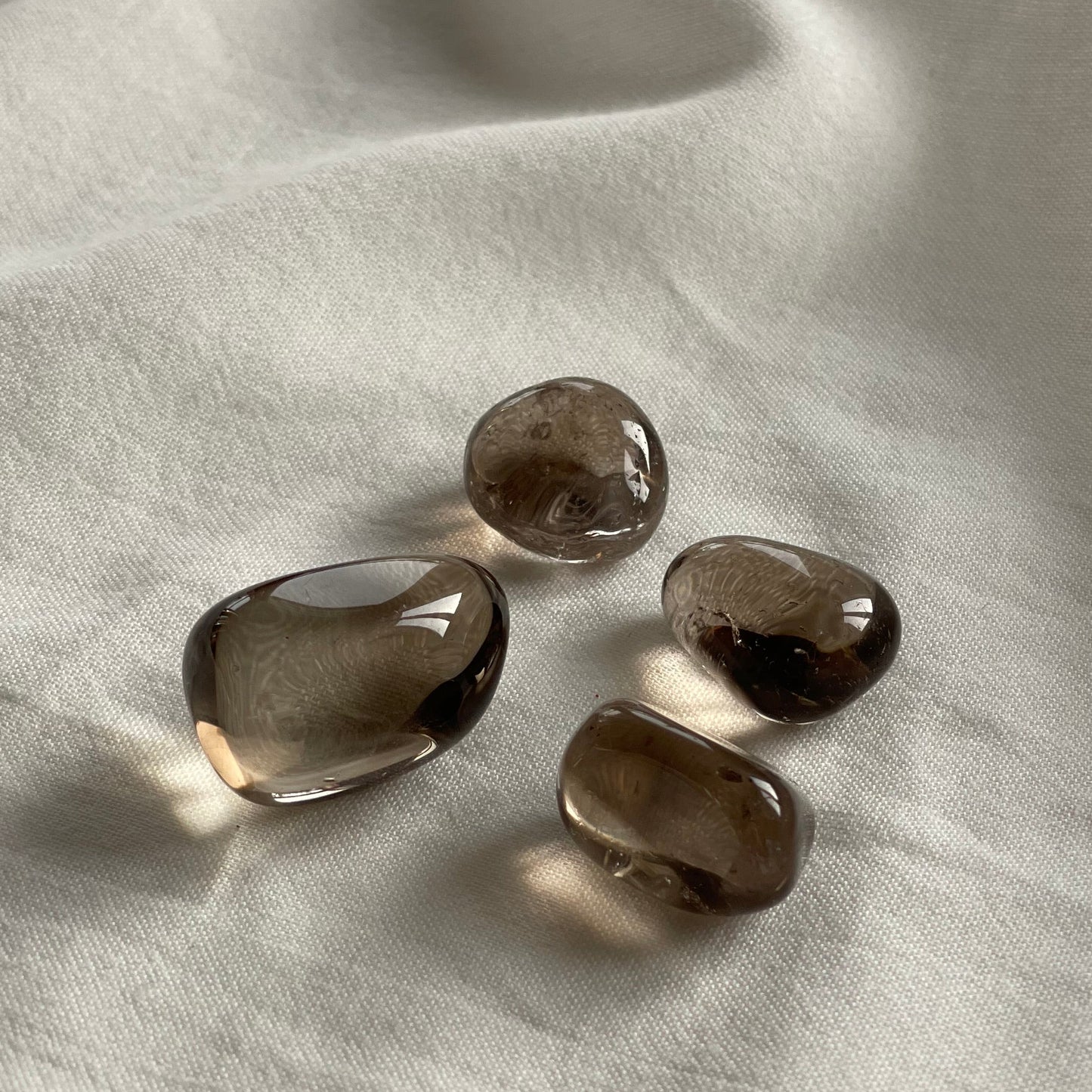 RAUCHQUARZ Trommelstein