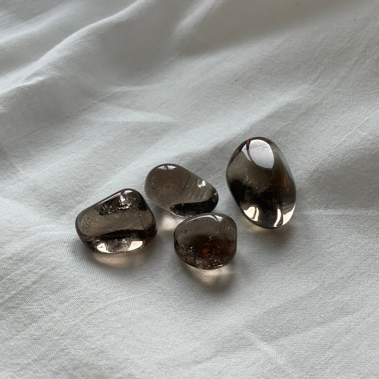 RAUCHQUARZ Trommelstein