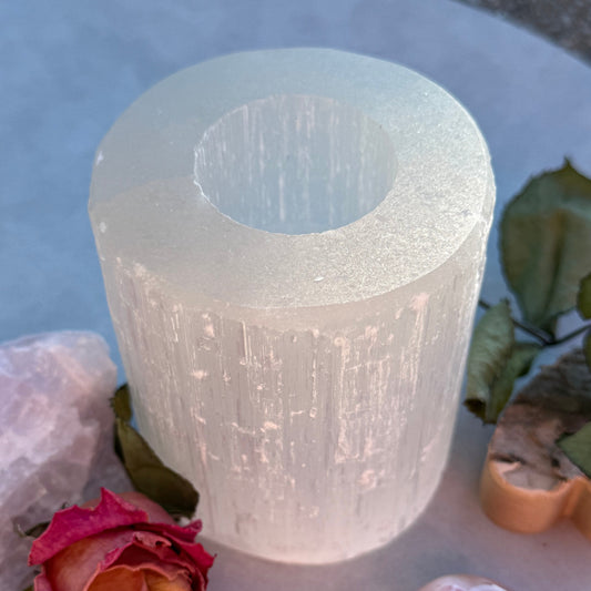 Kerzenhalter Selenit