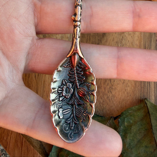 Edelstein Löffel Set in Bronze