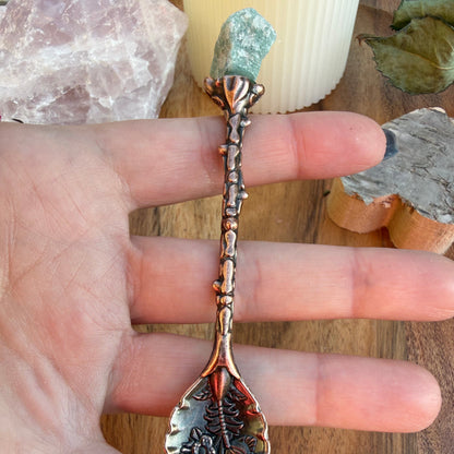 Edelstein Löffel Set in Bronze