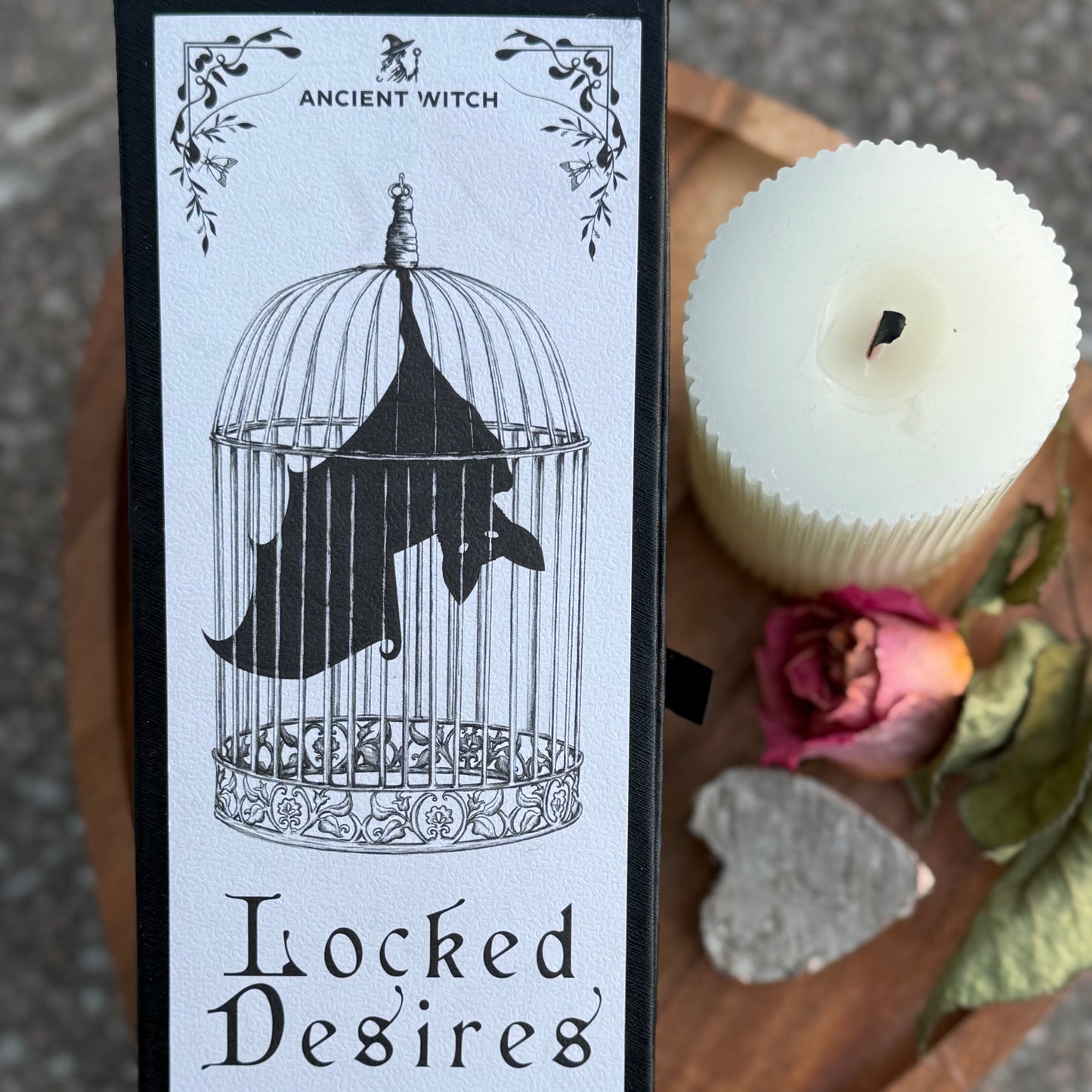 Reinigungskerze mit Rosmarin (Manifestation)