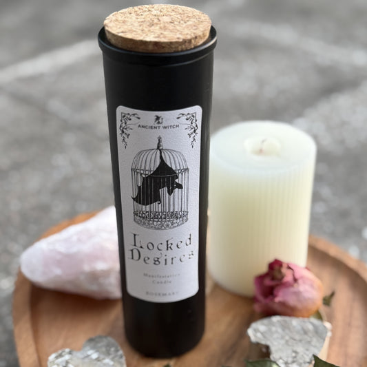 Reinigungskerze mit Rosmarin (Manifestation)