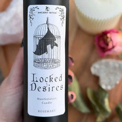 Reinigungskerze mit Rosmarin (Manifestation)