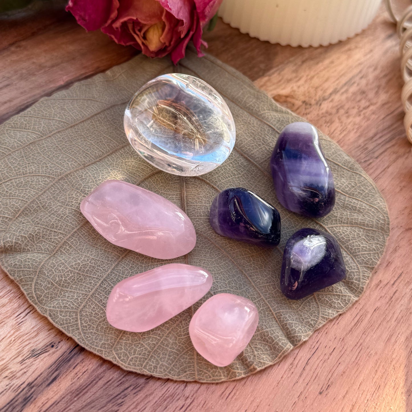 Edelstein-Starter-Set - Schutz, Ruhe & Selbstliebe