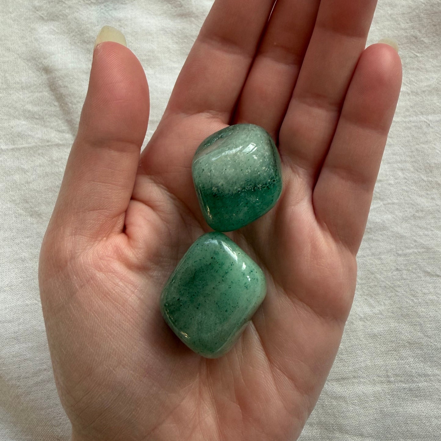 GRÜNER AVENTURIN Trommelstein